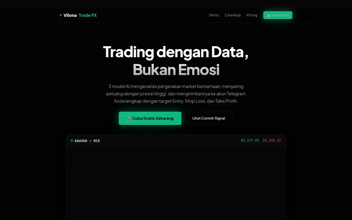 Vilona Trade FX dashboard